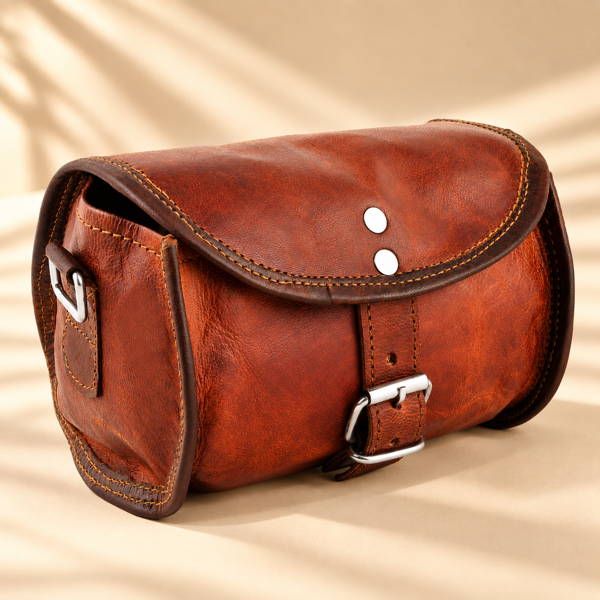 Dholki Convertible Leather Bike & Sling Bag