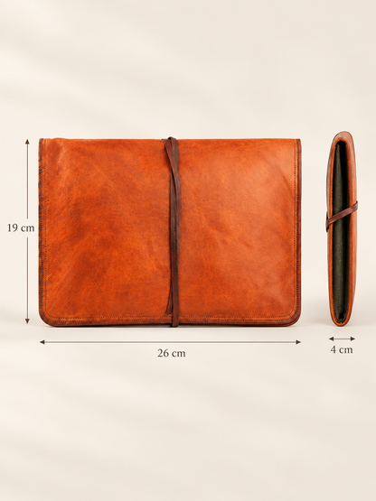 Classic Full-Grain Leather Laptop Sleeve 10–17 Inch | EL VEENU