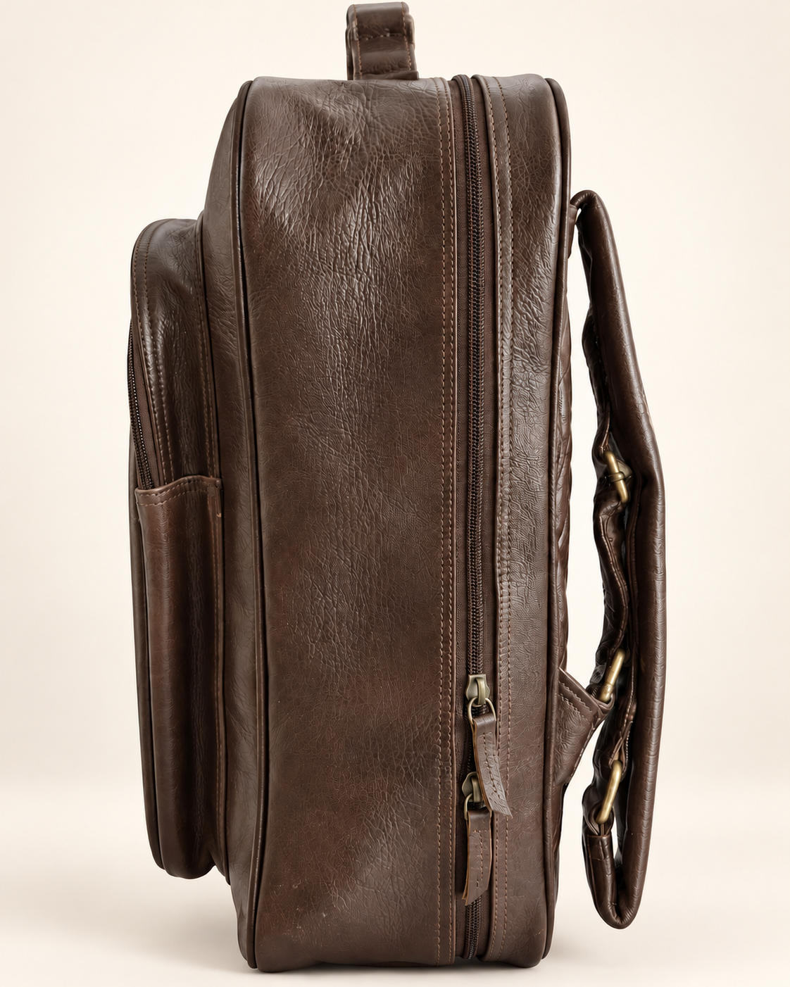 Milled Full-Zip Utility Backpack | Leather Backpack | EL VEENU