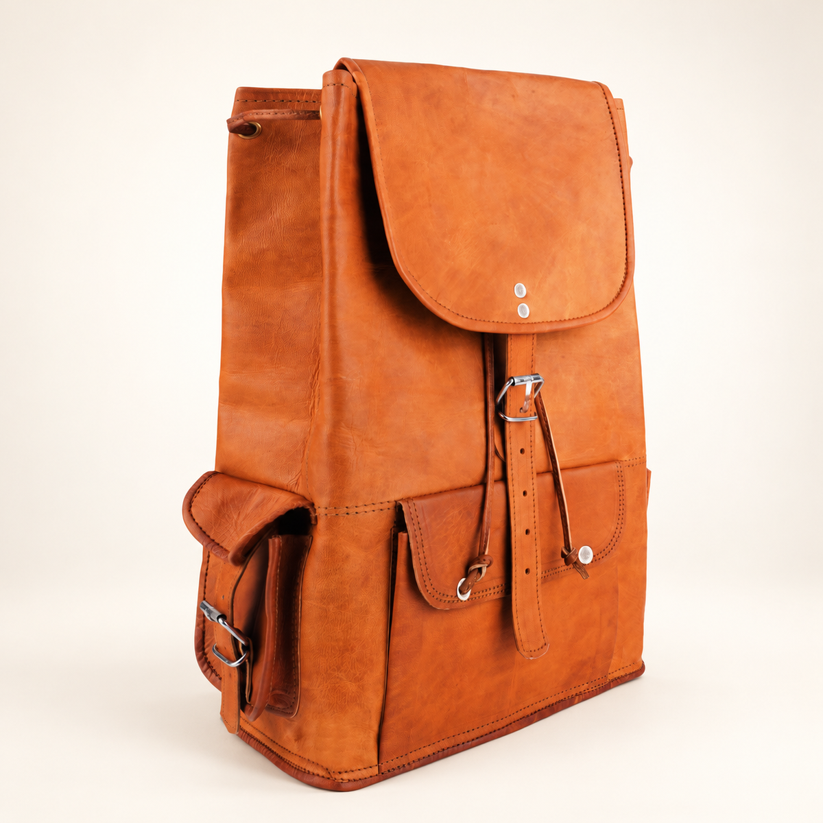 Prime Latch Pack 16" | Full-Grain Leather Backpack | EL VEENU