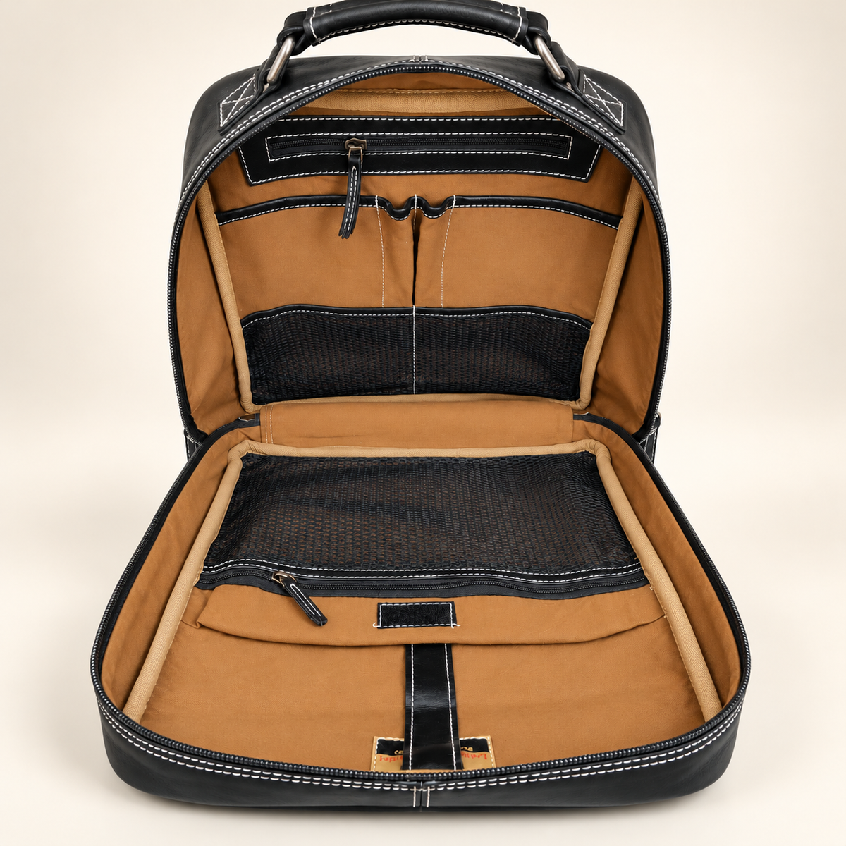 Milled Full-Zip Utility Backpack | Leather Backpack | EL VEENU