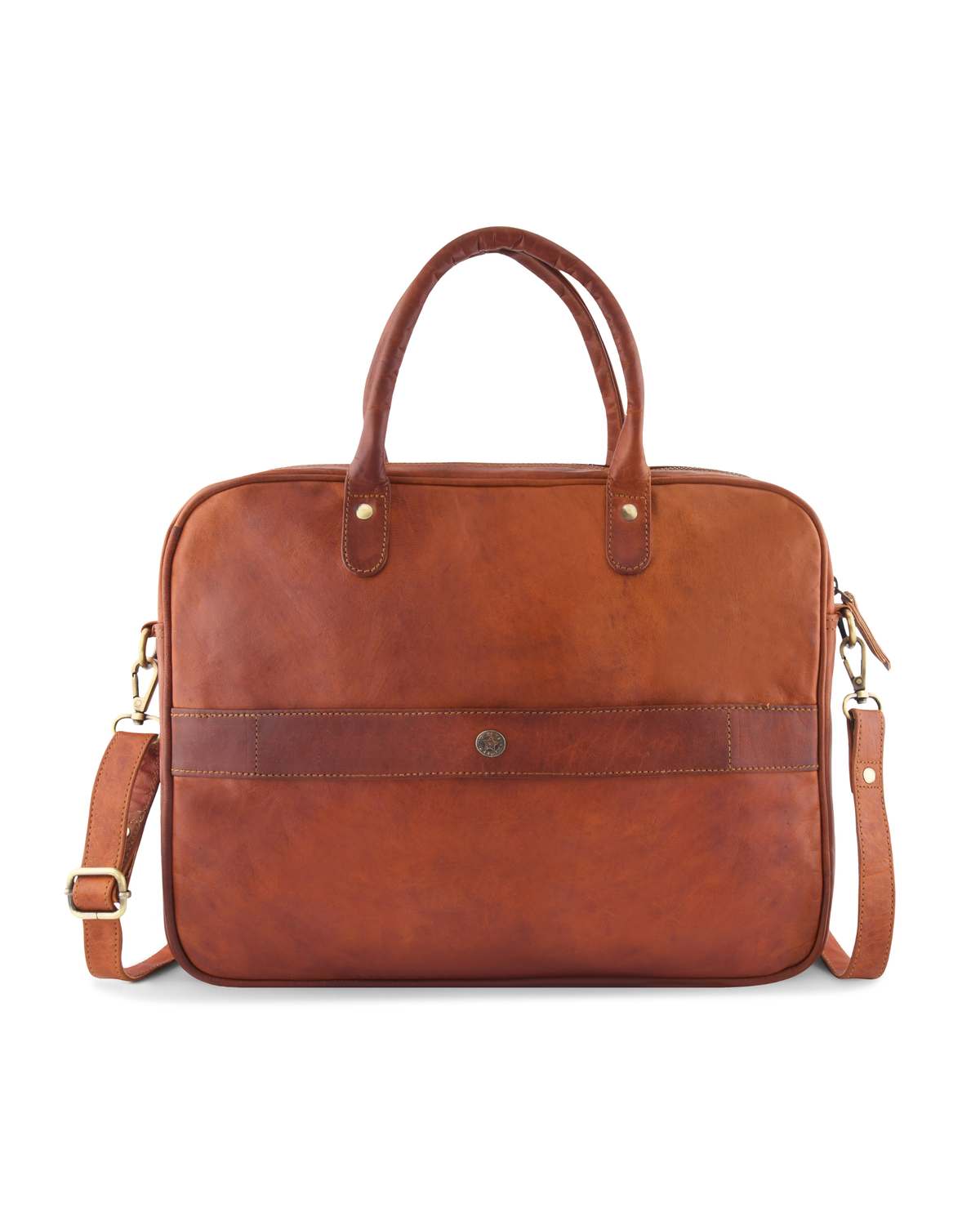 Natural Leather Laptop Briefcase
