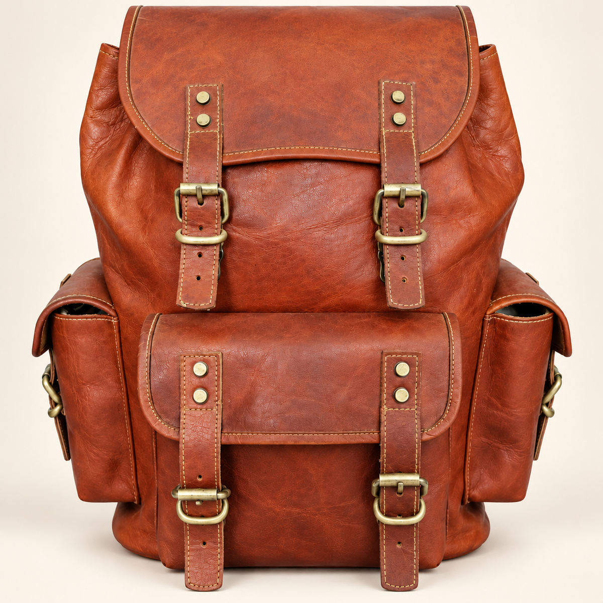 Executive 3-Pocket Laptop Pack 16" | Leather Backpack | EL VEENU