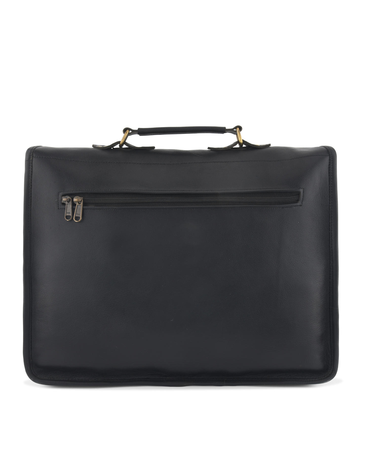 black leather messanger bag
