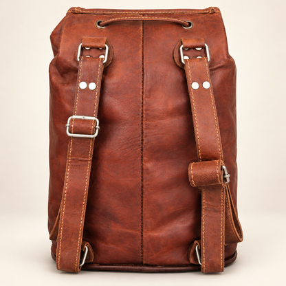 Swift Lock Pouch 15" | Full-Grain Leather Backpack | EL VEENU