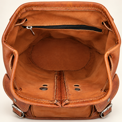 Mini Urban Pouch 9" | Small Leather Backpack | EL VEENU