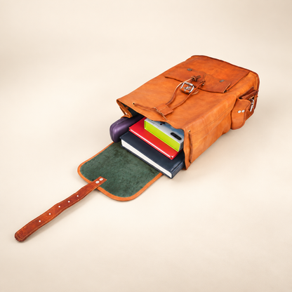 Prime Latch Pack 16" | Full-Grain Leather Backpack | EL VEENU