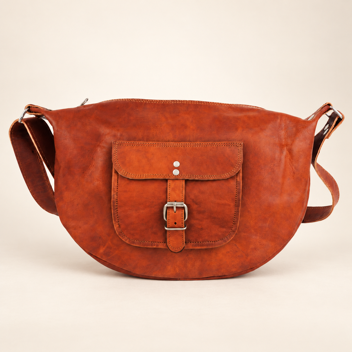 Demi-Lune Bag | Half Moon Leather Crossbody Bag | EL VEENU