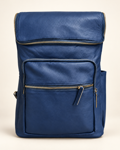 Urban U-Zip Leather Laptop Backpack 16" | EL VEENU