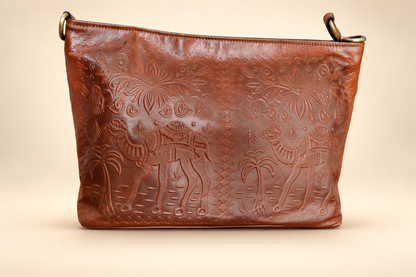 Nova Flat Bag 13" | Leather Shoulder & Crossbody Bag | EL VEENU