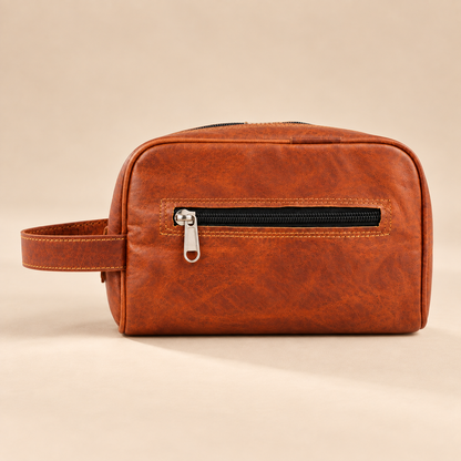 Premium Compact Travel Grooming Case | Leather Shaving Kit | EL VEENU