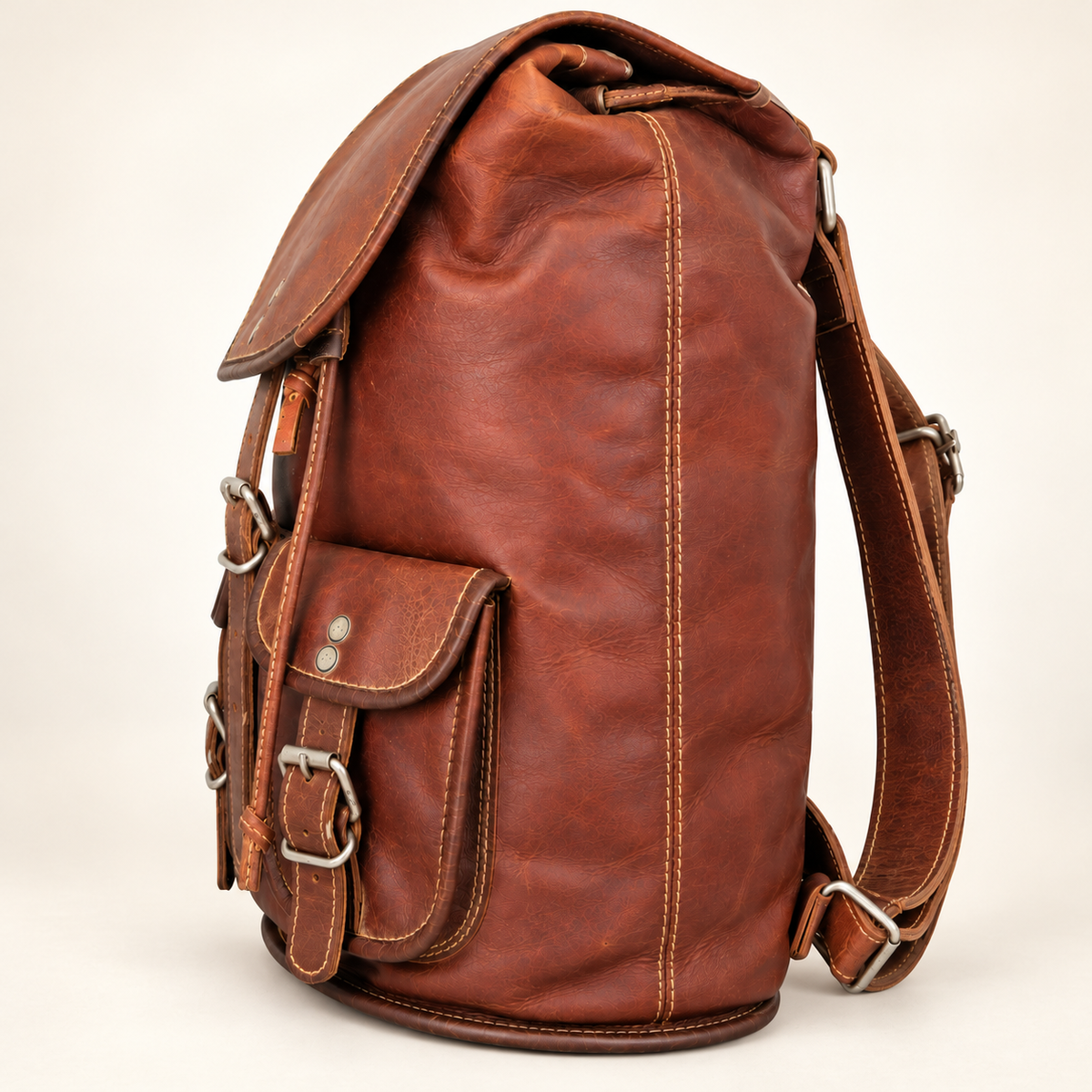 Swift Lock Pouch 15" | Full-Grain Leather Backpack | EL VEENU