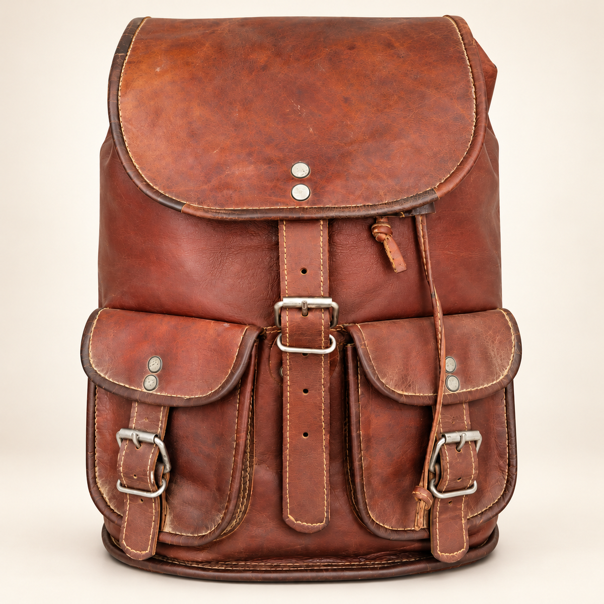 Swift Lock Pouch 15" | Full-Grain Leather Backpack | EL VEENU