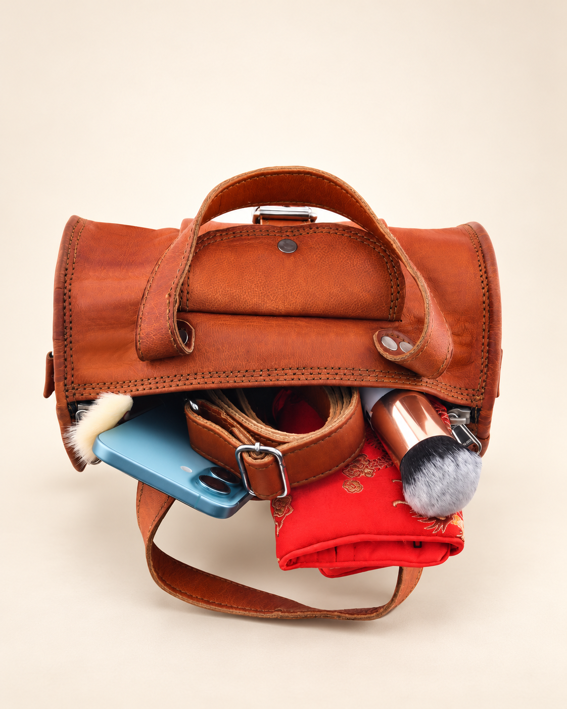 Donna Mini Duffle Carry | Leather Duffle Bag | EL VEENU
