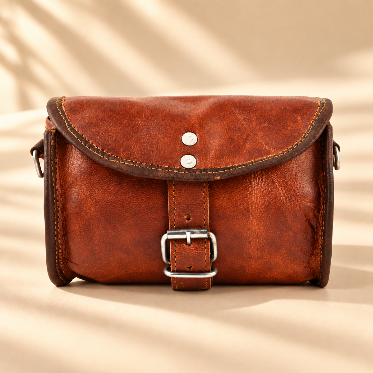 Dholki Convertible Leather Bike & Sling Bag