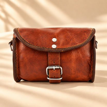 Dholki Convertible Leather Bike & Sling Bag