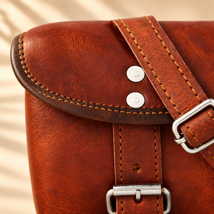 Dholki Convertible Leather Bike & Sling Bag