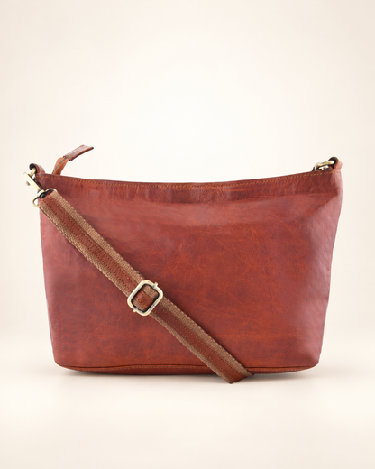 Nova Flat Bag 13" | Leather Shoulder & Crossbody Bag | EL VEENU