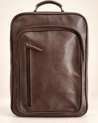 Milled Full-Zip Utility Backpack | Leather Backpack | EL VEENU