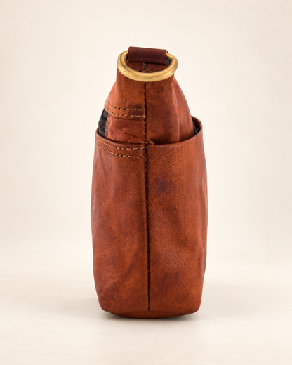 Nova Flat Bag S | Slim Leather Crossbody Bag | EL VEENU