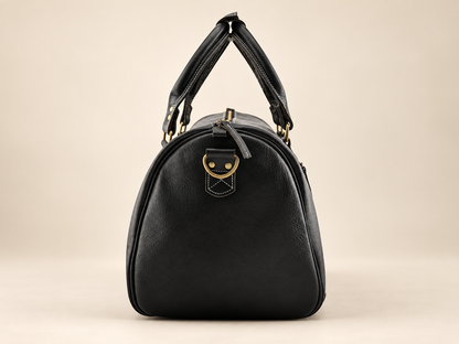 20-Inch Oval Leather Duffle Bag for Travel | EL VEENU