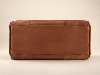 20-Inch Oval Leather Duffle Bag for Travel | EL VEENU