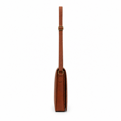 Natural Leather Messenger Laptop Bag