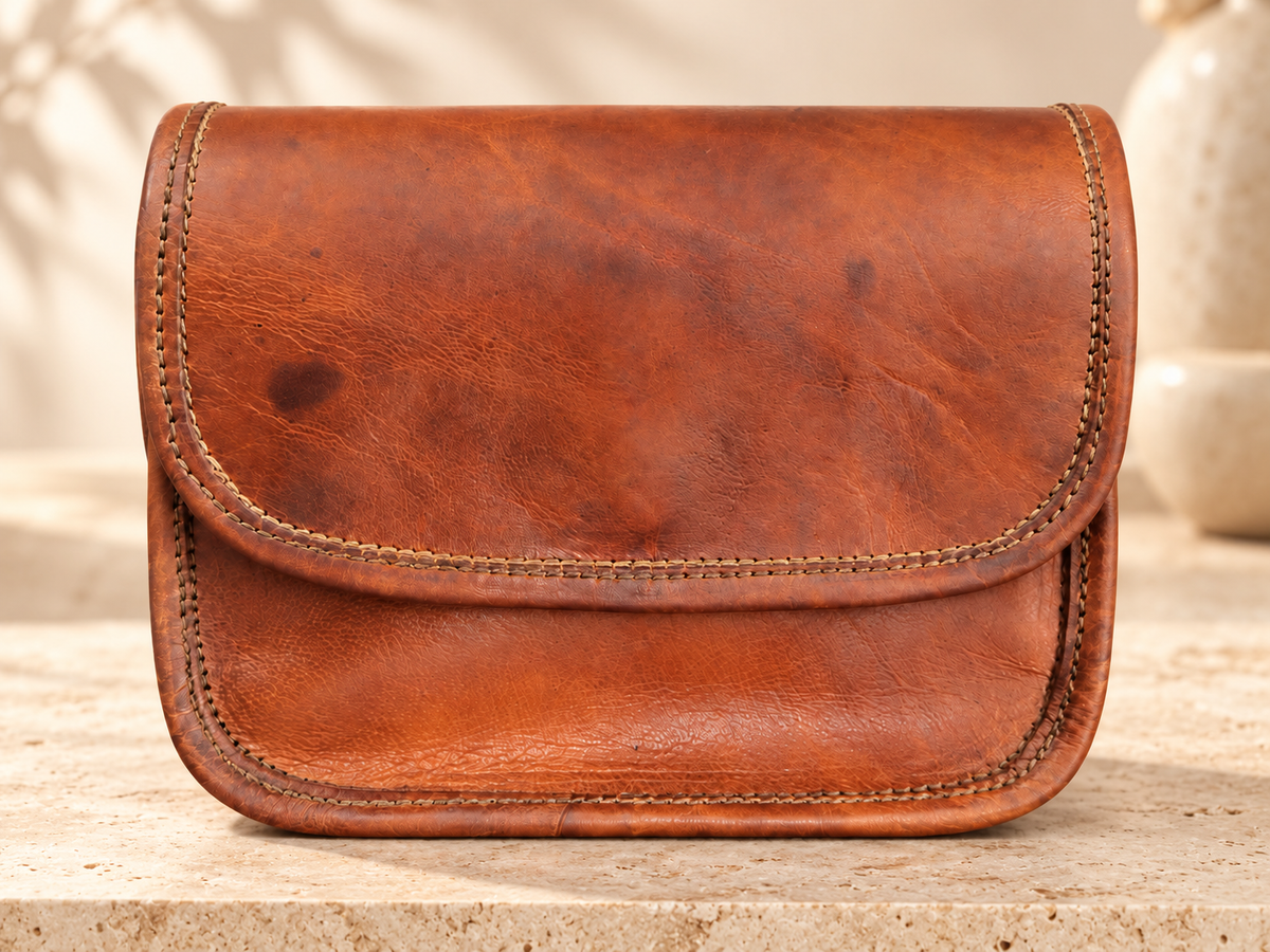 Adah Buckle 2 / Cassette Buckle 2/ | Handmade Leather Sling Bag| EL VEENU