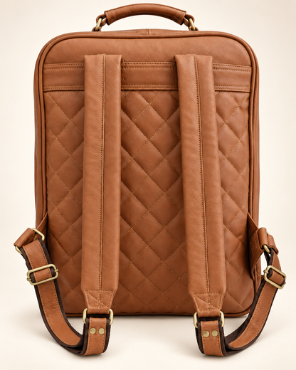 Milled Full-Zip Utility Backpack | Leather Backpack | EL VEENU