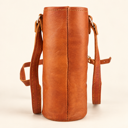 Leather Bottle Holder | Plain & Embroidered