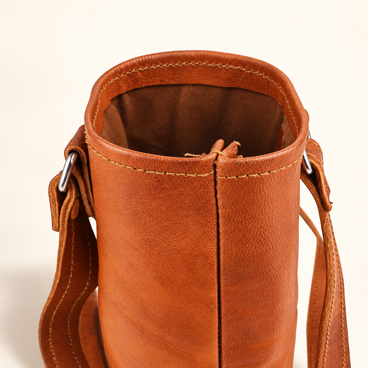 Leather Bottle Holder | Plain & Embroidered