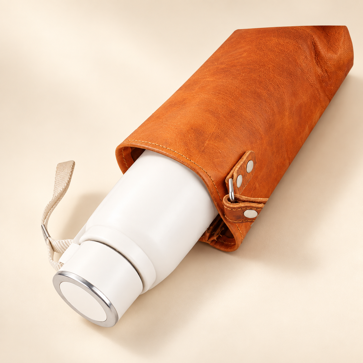 Leather Bottle Holder | Plain & Embroidered