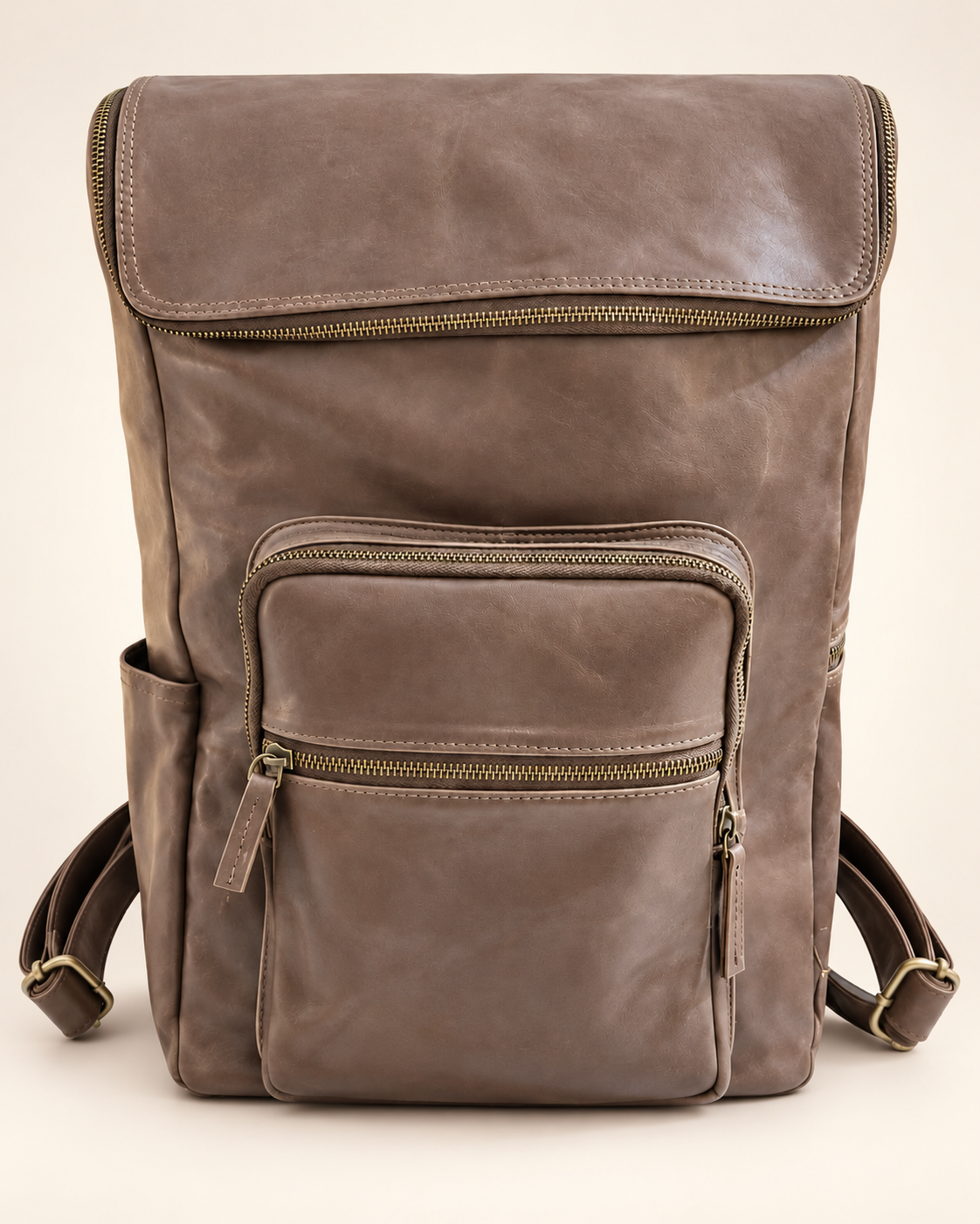Urban U-Zip Leather Laptop Backpack 16" | EL VEENU