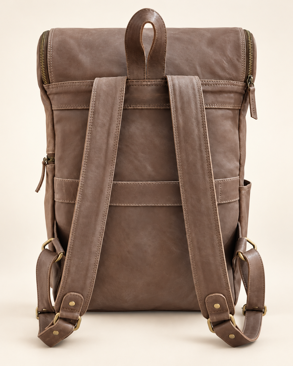 Urban U-Zip Leather Laptop Backpack 16" | EL VEENU