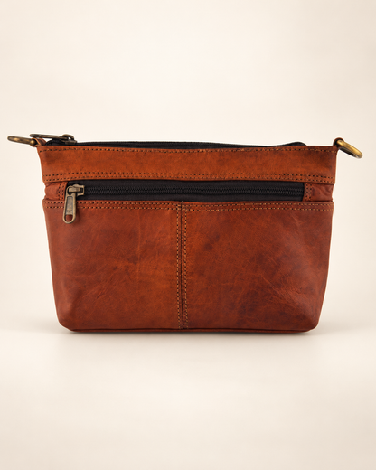 Nova Flat Bag S | Slim Leather Crossbody Bag | EL VEENU