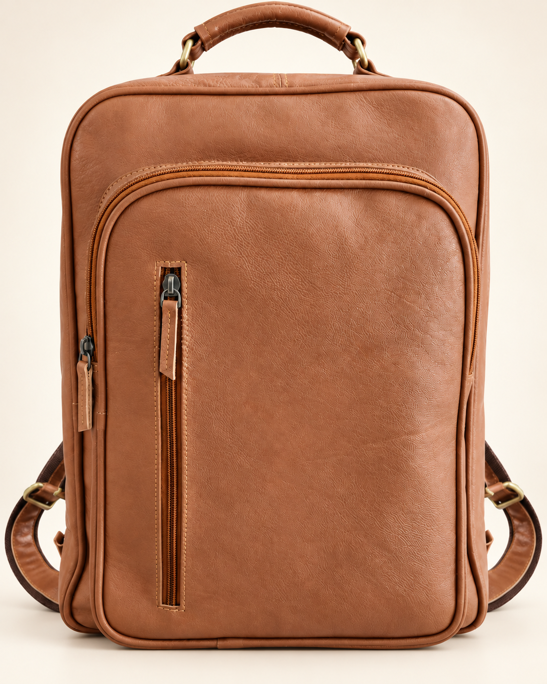 Milled Full-Zip Utility Backpack | Leather Backpack | EL VEENU