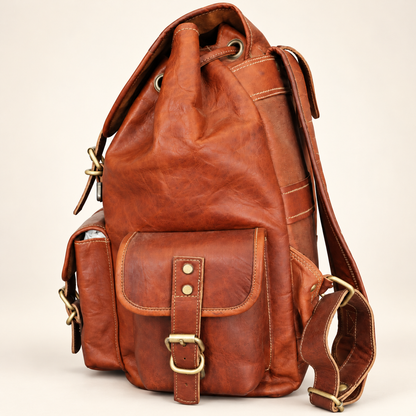 Executive 3-Pocket Laptop Pack 16" | Leather Backpack | EL VEENU