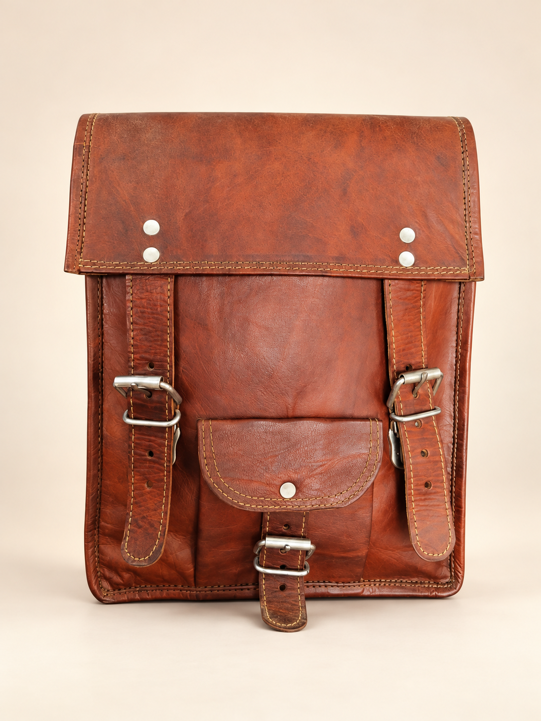 Coloumn 11 Pocket | Leather Crossbody Bag | EL VEENU