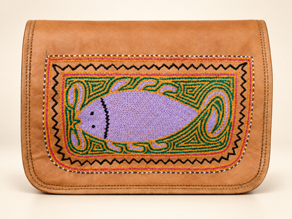 Grande Cassette Loom | Embroidered Leather Crossbody Bag | EL VEENU